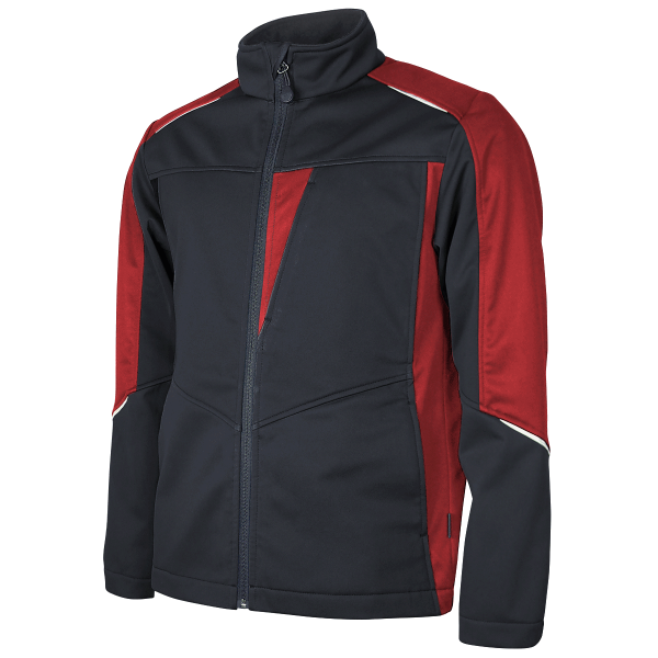 Teamdress-Stoftshelljacke, schwarz/rot