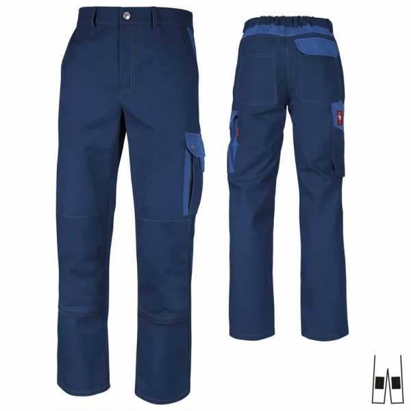 Teamdress-Bundhose Top Runner +KT marine/kornblau