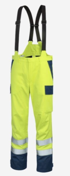 Teamdress-Bundhose Wetter HighVisMulti +CH warngelb/marine