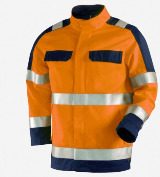 Teamdress-Jacke HighVisMulti leicht oCH warnorange/marine