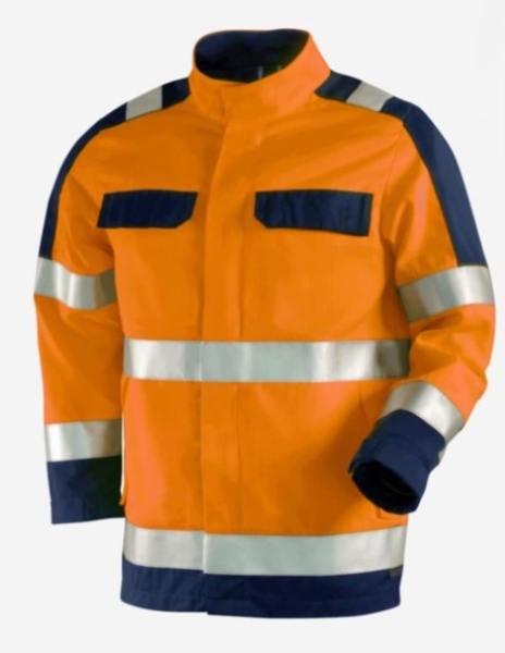 Teamdress-Jacke HighVisMulti +CH warnorange/marine