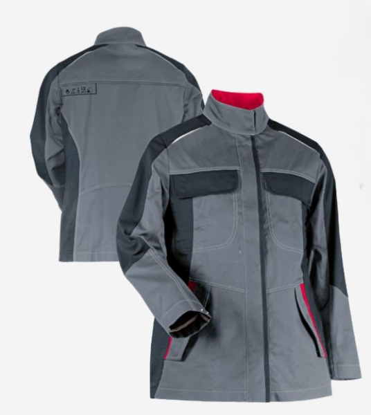 Teamdress-Damenjacke ecoRover Safety +CH grau/schwarz
