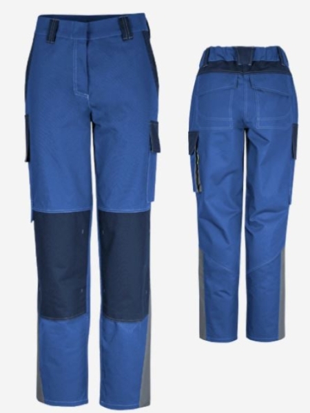 Teamdress-Damenhose ecoRover Safety +CH blau/marine/grau
