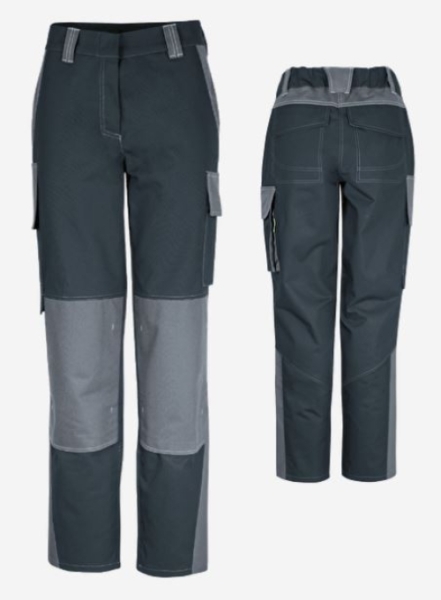 Teamdress-Damenhose ecoRover Safety +CH schwarz/grau