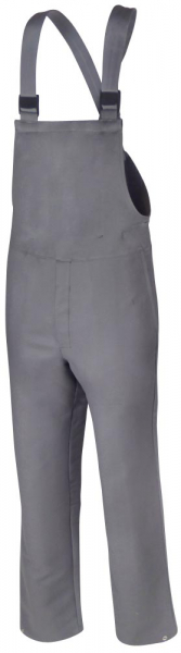 Teamdress-PSA-Workwear, Schweißer/Hitzeschutz Latzhose, Kl. 2, grau