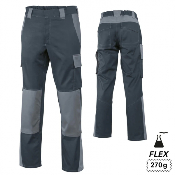 Teamdress-Bundhose ecoRover Safety Flex +CH schwarz/grau