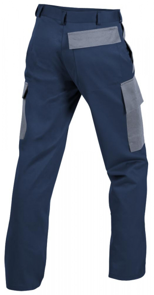 Teamdress-PSA-Workwear, PSA, Gießerei/Schweißer-Bundhose mit Bein- und Knietaschen, marine/grau