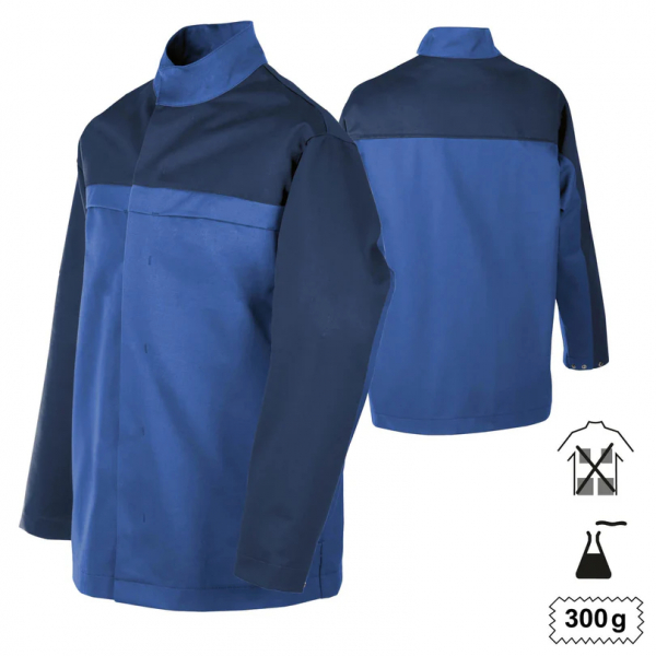 Teamdress-Jacke Multinorm oAußentaschen +CH kornblau/marine
