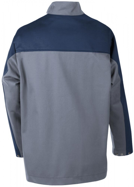 Teamdress-PSA-Workwear, PSA, Gießerei/Schweißer-Jacke, Kl. 1, EN ISO 11612, grau/marine
