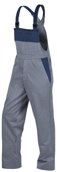 Teamdress-PSA-Workwear, Gießerei/Schweißer-Latzhose, Kl. 1, grau/marine