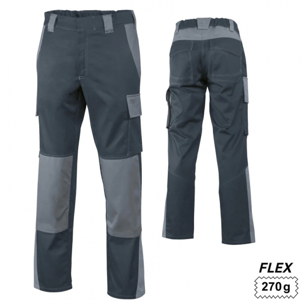 Teamdress-Bundhose ecoRover Safety Flex oCH schwarz/grau