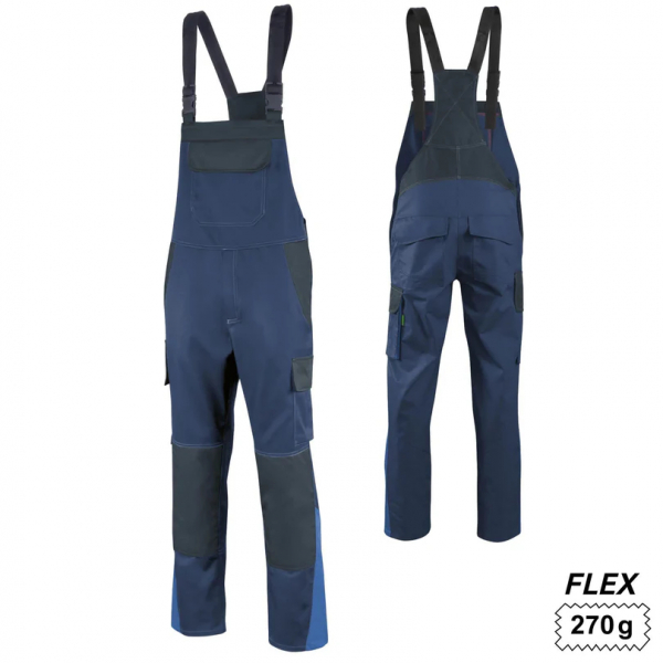 Teamdress-Latzhose eRove Safety Flex oCH marine/schwarz/blau