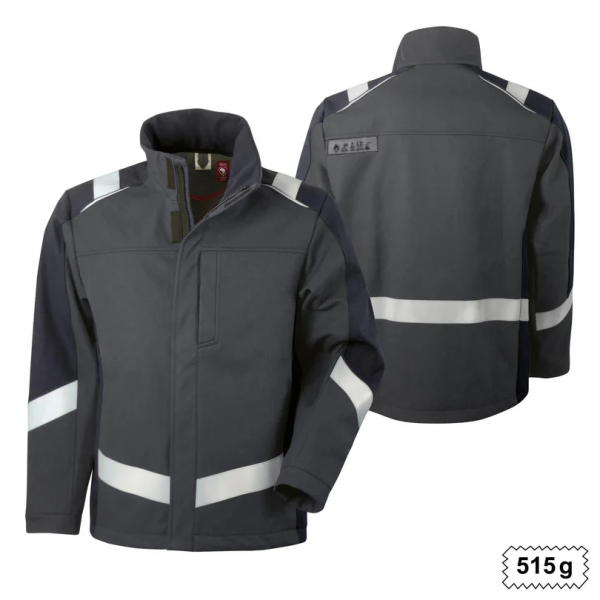 Teamdress-Softshelljacke ecoRoSafety Plus oCH dgrau/schwarz