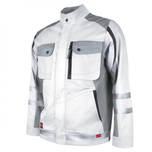 Teamdress-Bundjacke Elements +Refl. 17353 weiß/hgrau/dgrau