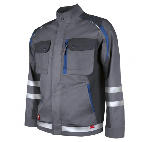 Teamdress-Bundjacke Elements +Refl. 17353 grau/dgrau/blau