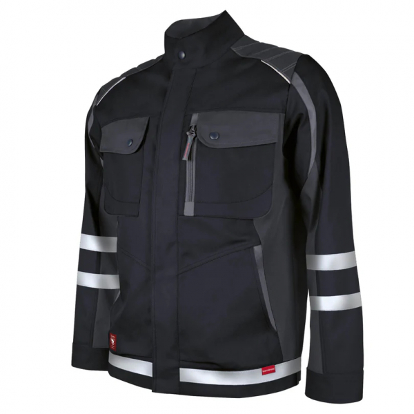 Teamdress-Bundjacke Elements +Refl.17353 schwarz/dgrau/grau