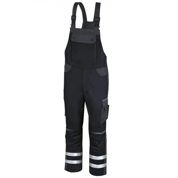 Teamdress-Latzhose Elements +Refl. 17353 schw/dunkelgr/grau