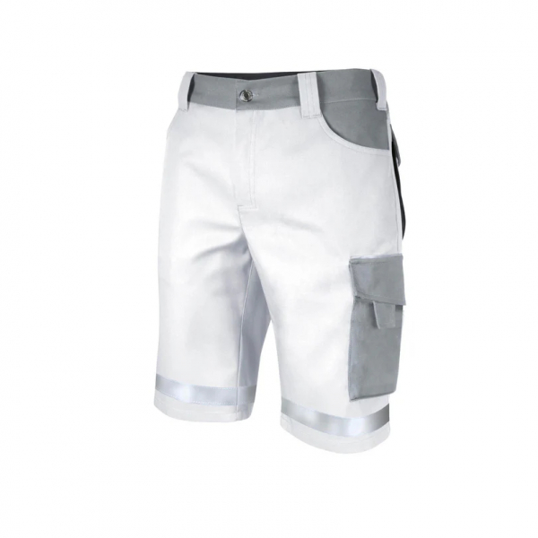 Teamdress-Shorts Elements +Refl. 17353 weiß/hellgrau/dgrau