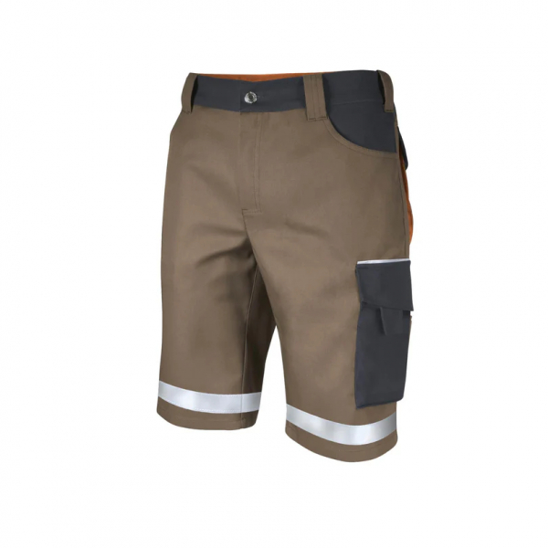 Teamdress-Shorts Elements +Refl. 17353 braun/dunkelgrau/rost
