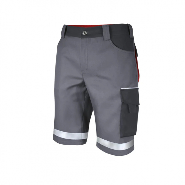 Teamdress-Shorts Elements +Refl. 17353 grau/dunkelgrau/rot