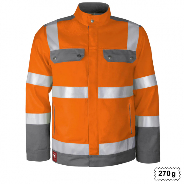 Teamdress-Bundjacke Warnschutz warnorange/grau