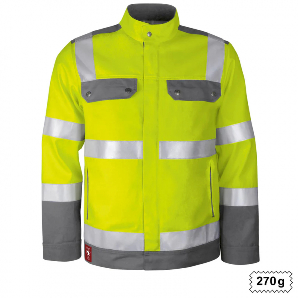 Teamdress-Bundjacke Warnschutz warngelb/grau