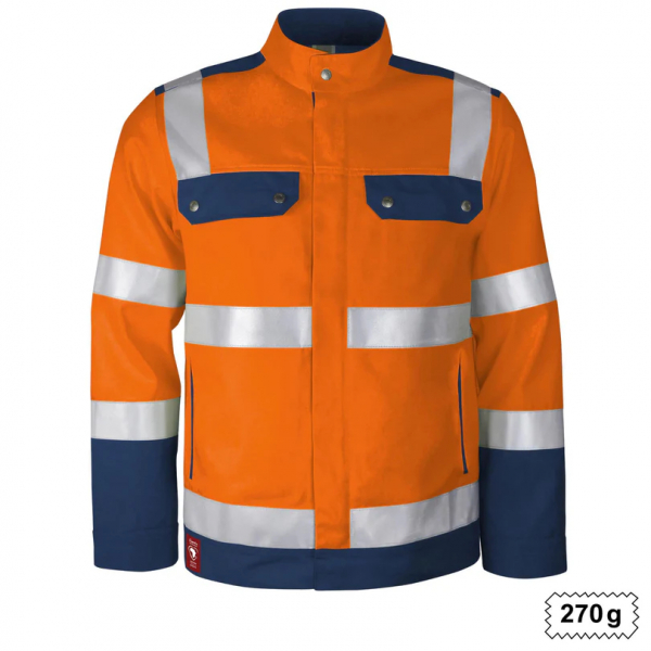 Teamdress-Bundjacke Warnschutz warnorange/marine