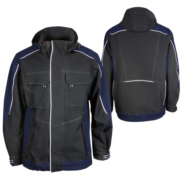 Teamdress-Wetterjacke schwarz/marine