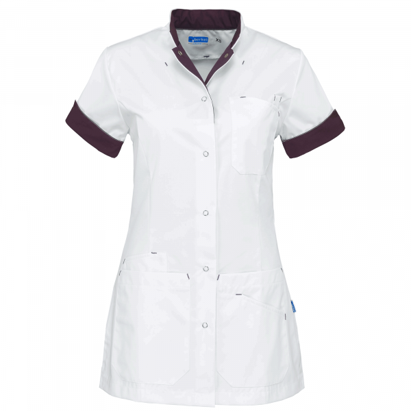 Teamdress-Livia-Damenkasack, weiß/violett
