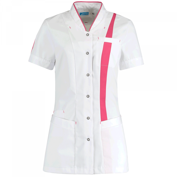 Teamdress-Lara-Damenkasack, weiß/pink