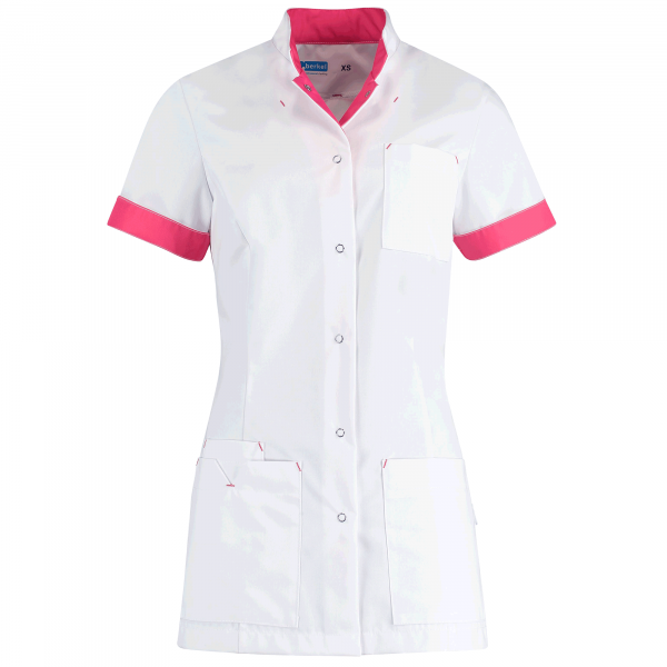 Teamdress-Jill-Damenkasack, weiß/pink
