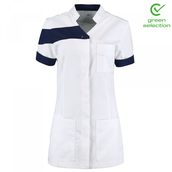 Teamdress-Juliette-Damenkasack, weiß/marine