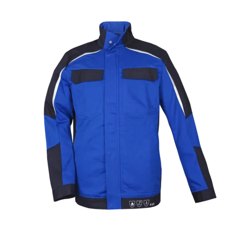 HB-Blouson, Störlichtbogenschutz 4kA, ArcSelect, 1-lagig, zweifarbig, Stehkragen, verdeckte Druckknöpfe, royalblau/navy
