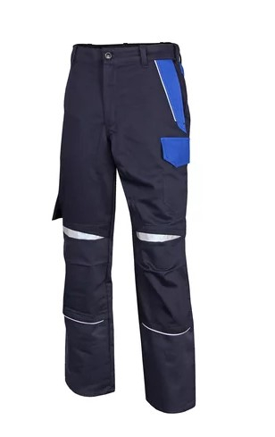 HB-Bundhose, Störlichtbogenschutz 4kA, ArcSelect, 1-lagig, zweifarbig, Stehkragen, verdeckte Druckknöpfe, navy/royalblau