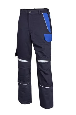 HB-Bundhose, Störlichtbogenschutz 7kA/4kA, ArcSelect, 2-lagig, zweifarbig, Stehkragen, verdeckte Druckknöpfe, navy/royalblau