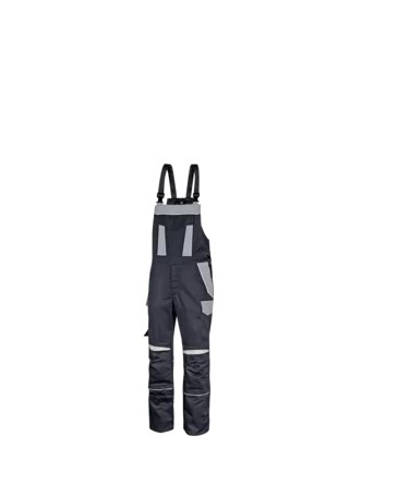 HB-Latzhose, Störlichtbogenschutz 4kA, ArcSelect, 1-lagig, zweifarbig, Stehkragen, verdeckte Druckknöpfe, anthrazitgrau/mittelgrau