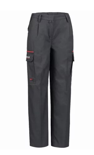 HB-Damen Bundhose, BADEN WÜRTTEMBERG, Flammgard, schwarzblau/rot