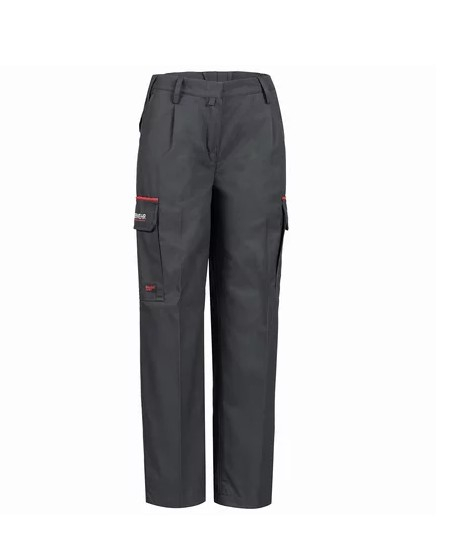 HB-Damen Bundhose, SAARLAND, Flammgard, schwarzblau/rot