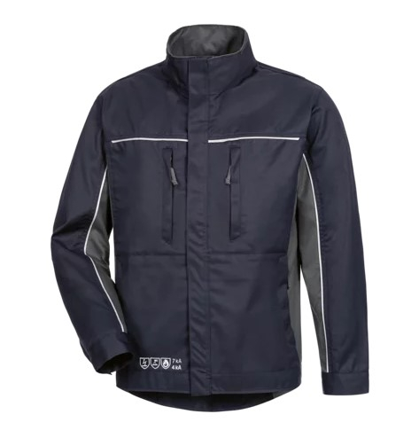 HB-Störlichtbogenschutz-Arbeitsblouson, teilweise 2-lagig, navy/dunkelgrau