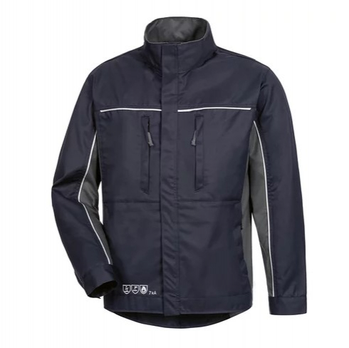 HB-Störlichtbogenschutz-Arbeitsblouson, komplett 2-lagig, navy/dunkelgrau