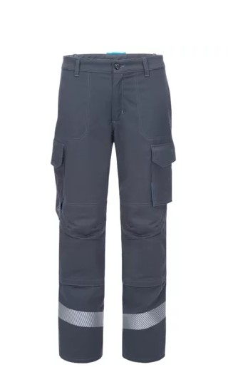 HB-Flüssigmetallschutz- Hose, Al+Fe, 340 g/m², anthrazitgrau/ petrol