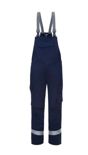 HB-Flüssigmetallschutz- Latzhose, Al+Fe, 340 g/m², navy/ anthrazitgrau