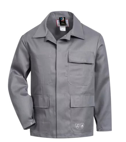HB-Schweisser-Jacke, PROBAN, mittelgrau
