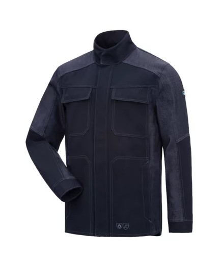 HB- Schweißerschutz- Jacke Kl. 2, ComFlex, denim stretch, dunkel denim/ darknavy