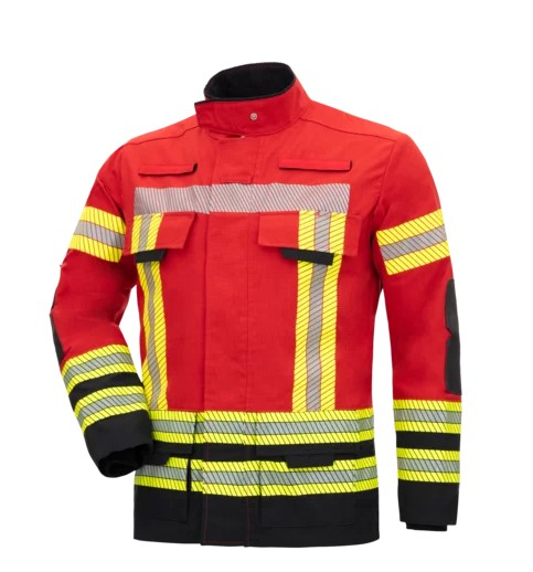 HB- Jacke für Flächenbrandbekämpfung, Wildfire 2.0, rot/ schwarzblau/ schwarz