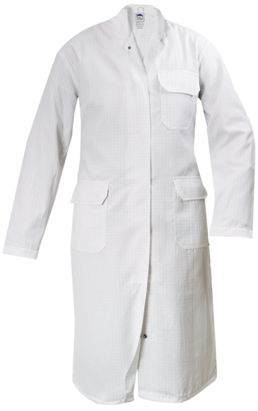 HB-Workwear, Chemikalienschutz-Damenmantel, 240 g/m², weiß