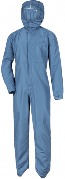 HB-Workwear, Arbeitsoverall, Reinraum und Staub-Overall, Kombi, mit Kopfhaube, 115 g/m², royal