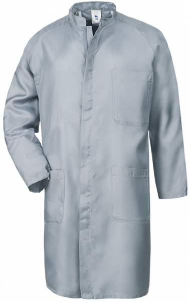 HB-Workwear, Arbeits-Mantel, Reinraum und Staub-Herrenmantel, 105 g/m², grau