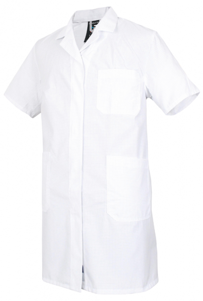 HB-Workwear, Arbeits-Mantel, ESD-Produktschutz-Herrenmantel, kurzarm, 130 g/m², weiß