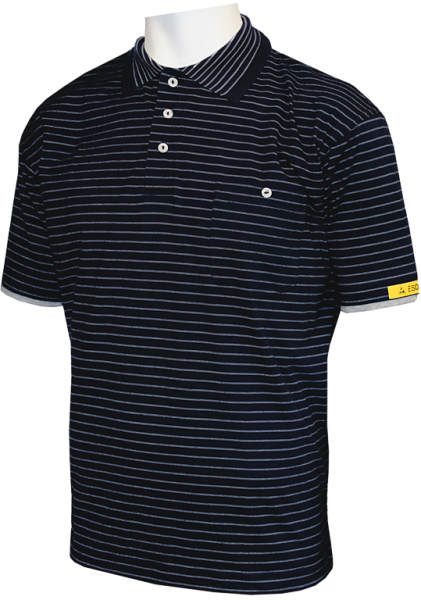 HB-Worker-Shirts, ESD-Produktschutz-Herren-Poloshirt, kurzarm, 160 g/m², schwarz
